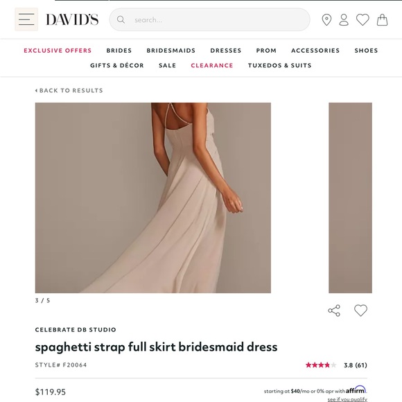 David bridal size 6 bridesmaid dress - Picture 6 of 6